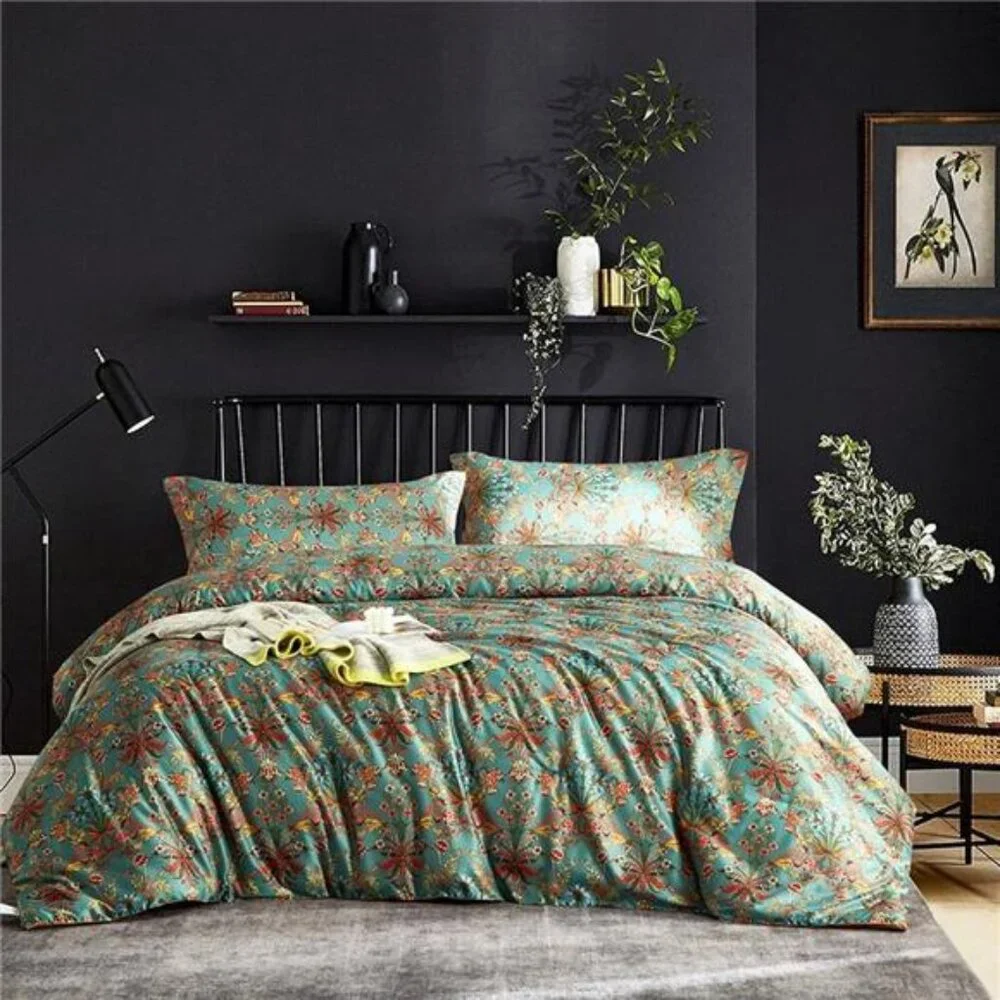 Farmhouse Boho King Comforter Set - 3 Piece Lightweight All Season Bedding